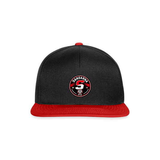 Sandarna p14 logo Snapbackkeps - svart/röd
