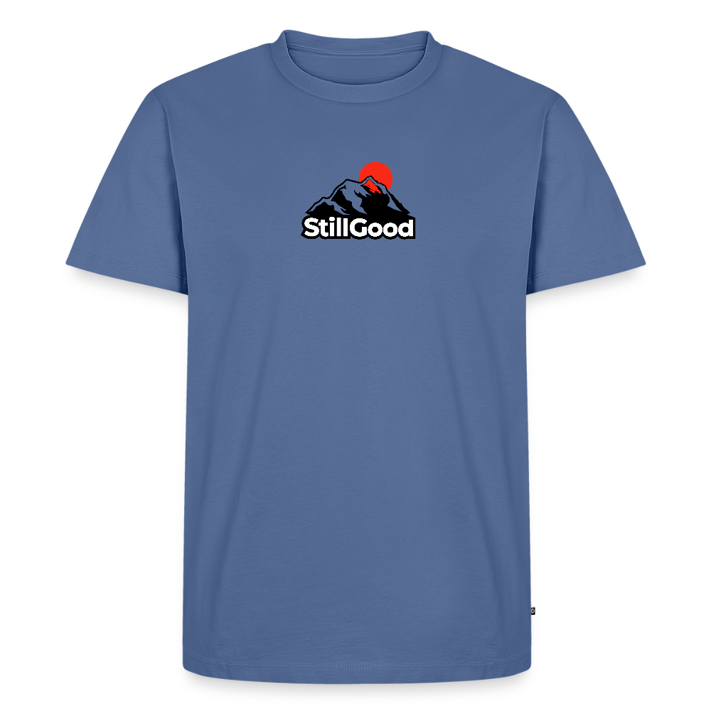 Premium-T-shirt herr - duvblå