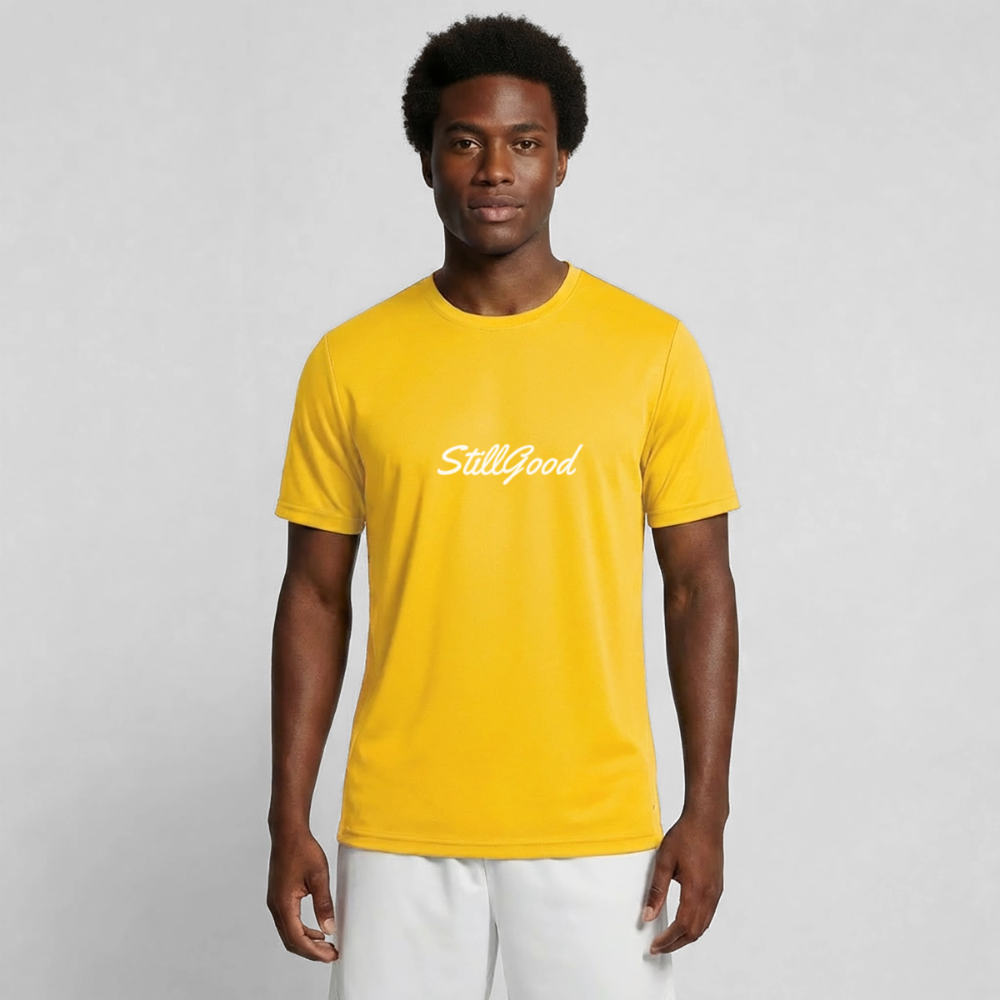 Funktions-T-shirt herr 414 runner - äggul