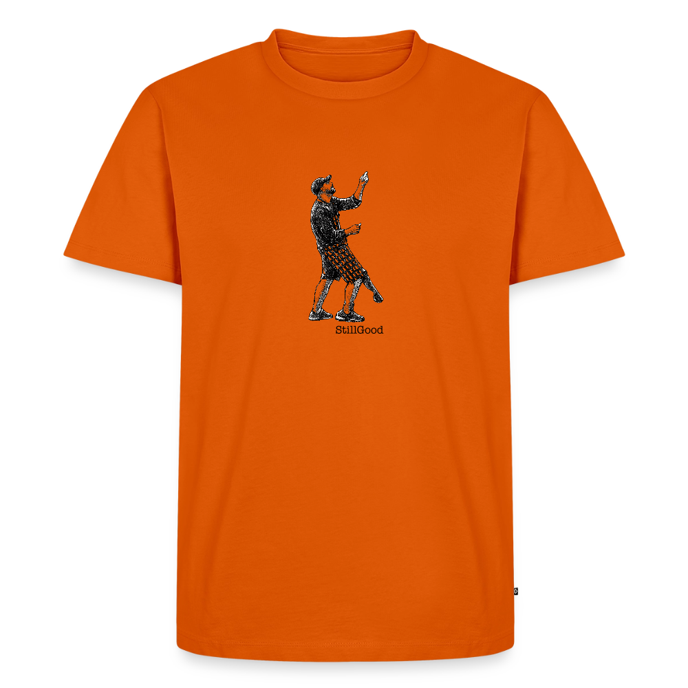 Le grill -T-shirt herr - orange 
