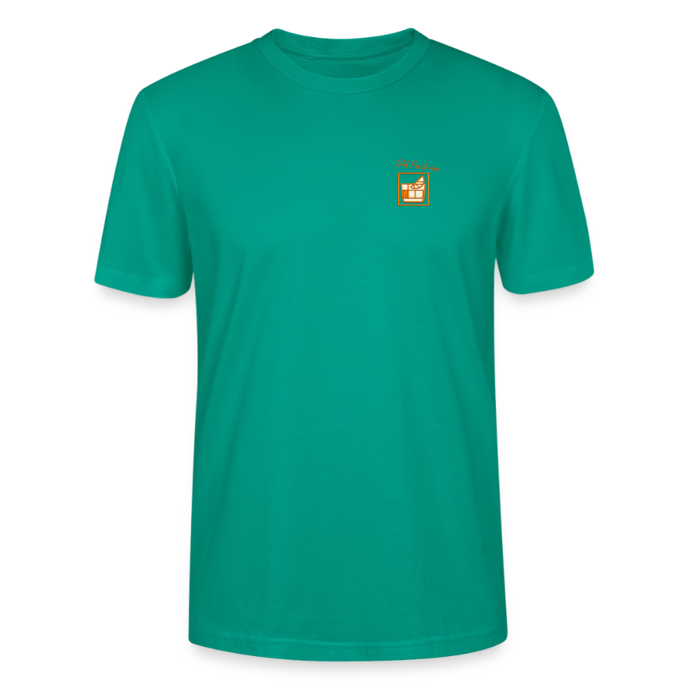 T-shirt Old fashion - blågrön
