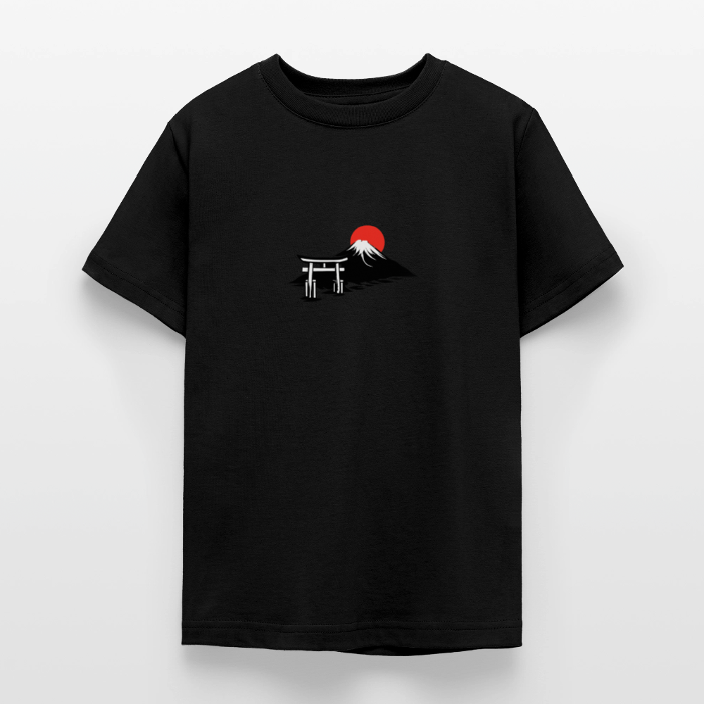 T-shirt tonåring JPN sunrise - svart