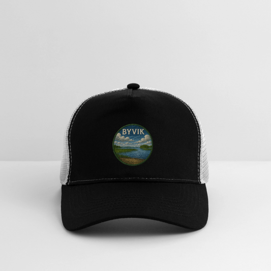 Byvik Trucker Cap - svart/stengrå