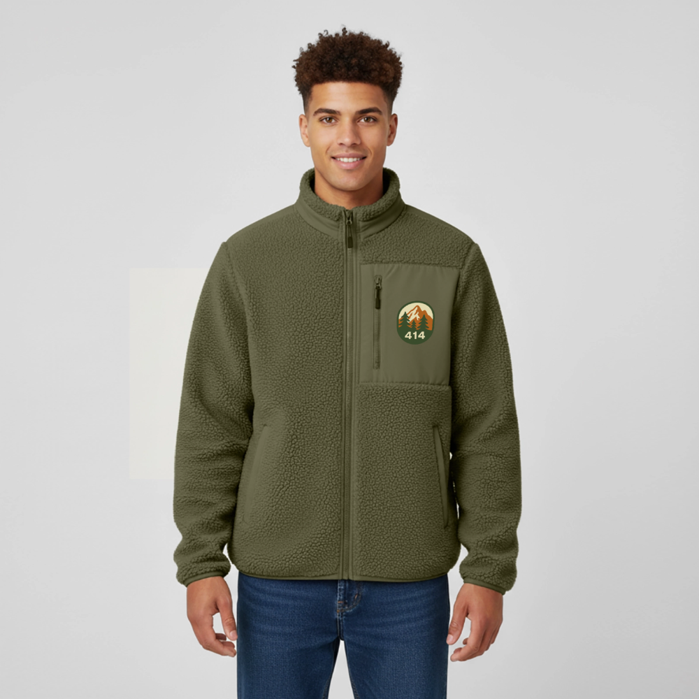 StillGood sherpa jacket - khaki