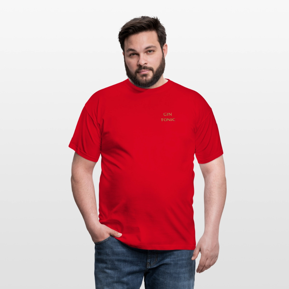 T-shirt Gin Tonic - röd