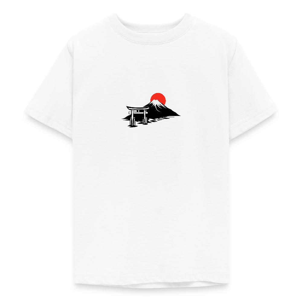 T-shirt tonåring JPN sunrise - vit