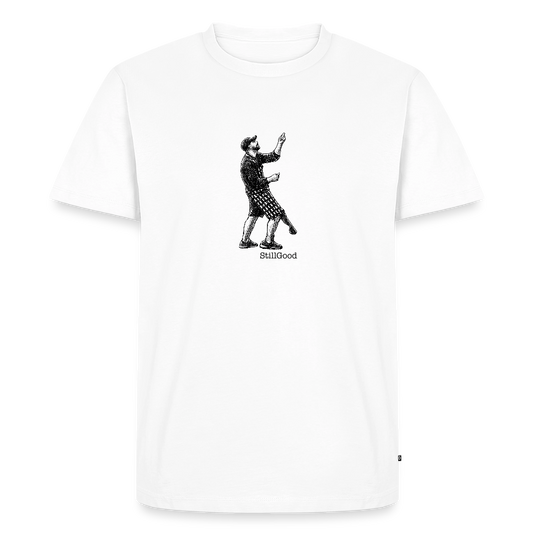 Le grill -T-shirt herr - vit