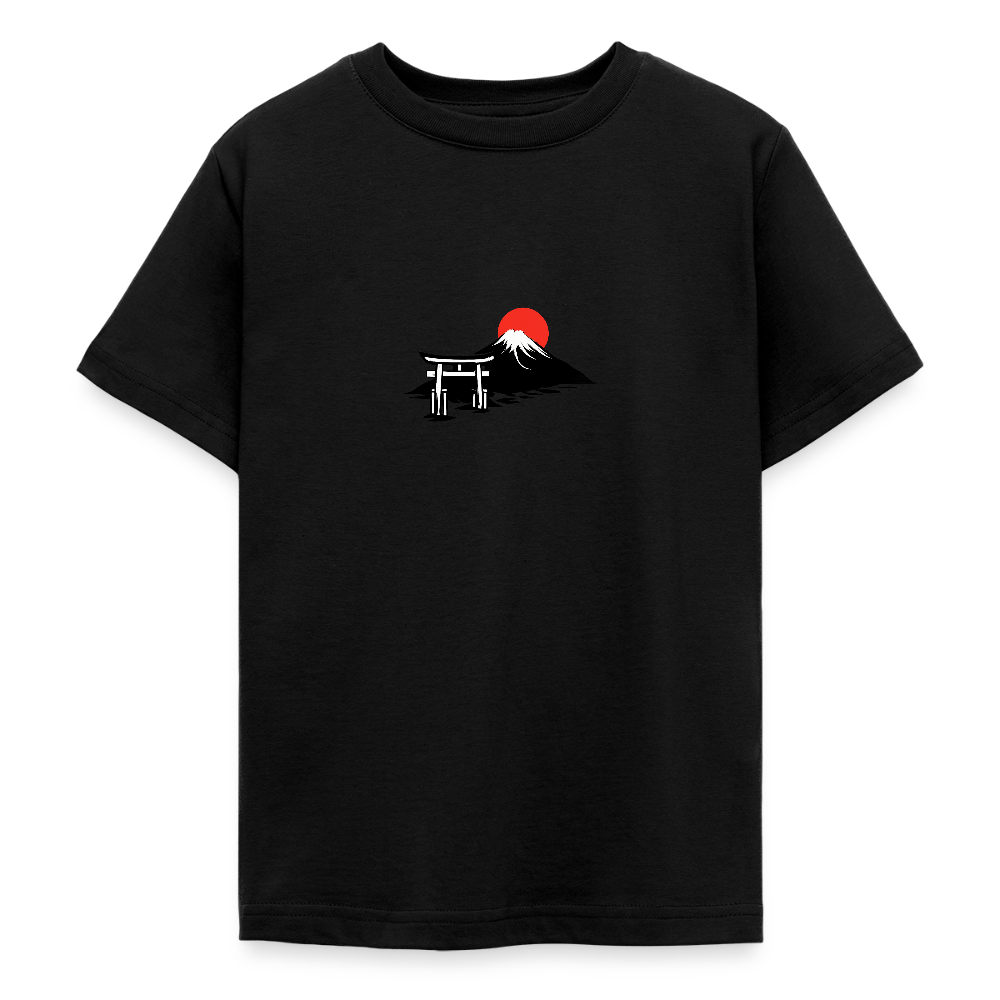 T-shirt tonåring JPN sunrise - svart