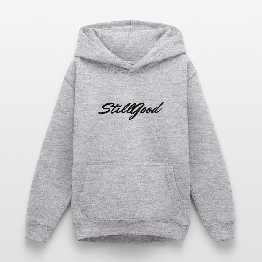 Luvtröja tonåring - ljusgråmelerad