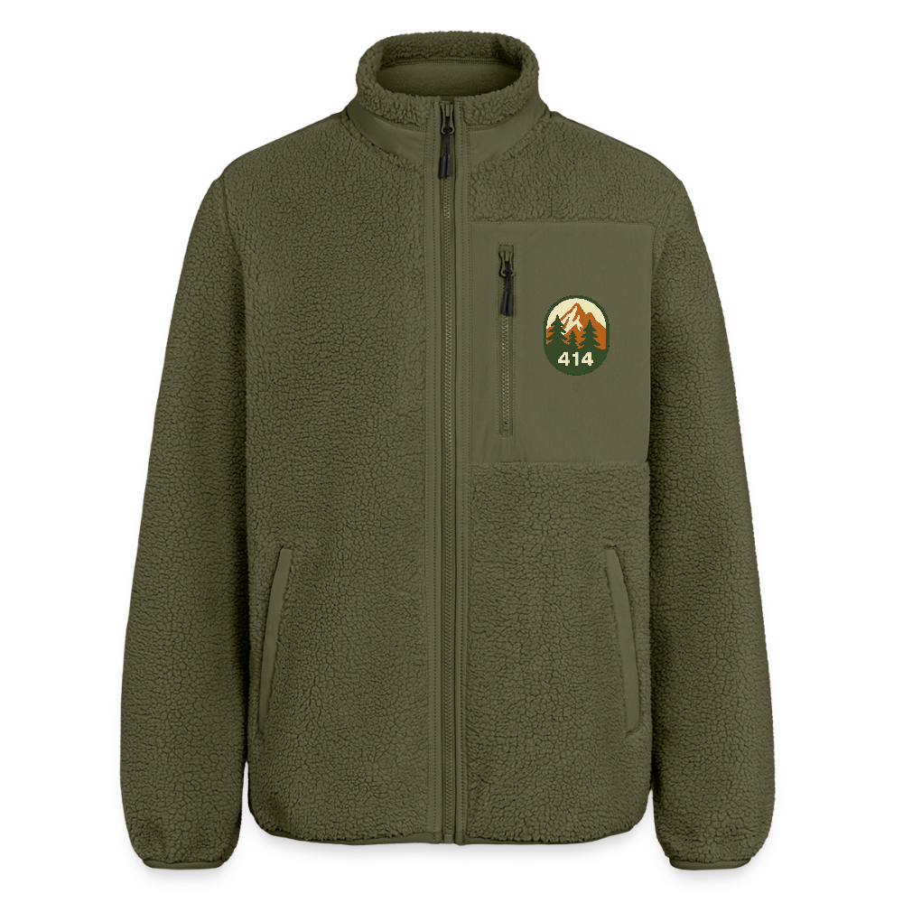 Stanley/Stella RELAXED FIT Unisex sherpa jacket - kaki