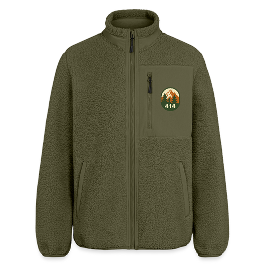 Stanley/Stella RELAXED FIT Unisex sherpa jacket - kaki
