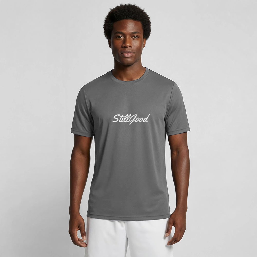 Funktions-T-shirt herr 414 runner - mörkmelerad 