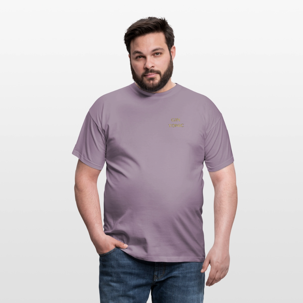 T-shirt Gin Tonic - lilagrå 