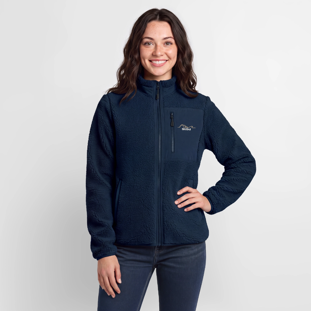 StGd Weatherline sherpajacka - marinblått